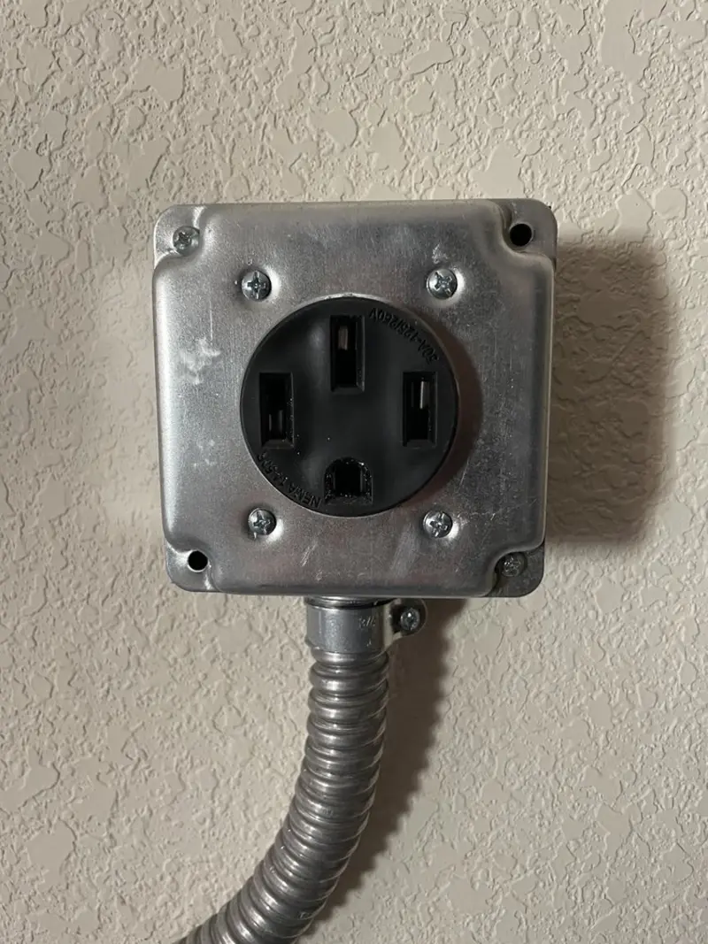 NEMA 14-50 outlet installed for Smart Home Electrical in Riviera Beach